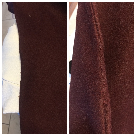 ❌SOLD❌Kenneth Cole burgundy maxi coat ** FINAL PRICE - Picture 5 of 6
